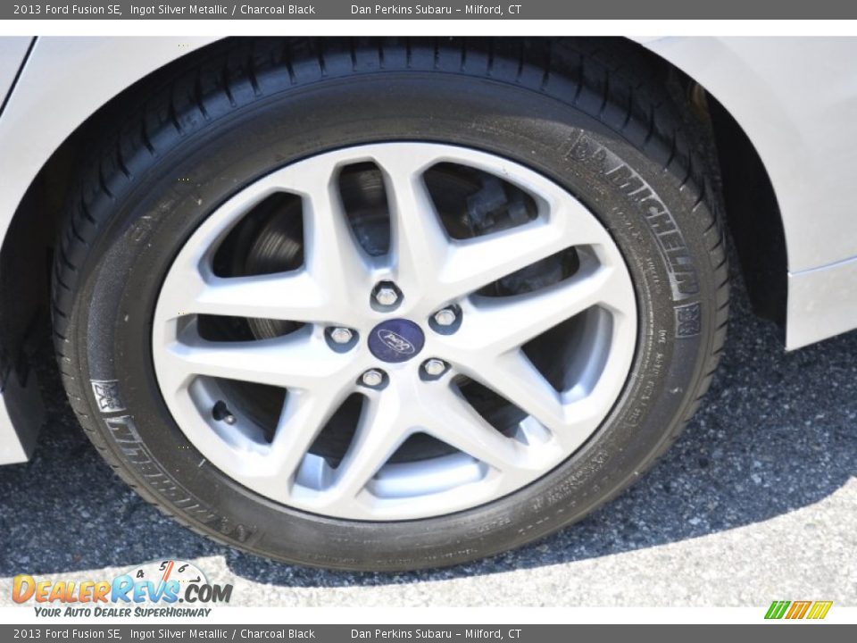 2013 Ford Fusion SE Ingot Silver Metallic / Charcoal Black Photo #22