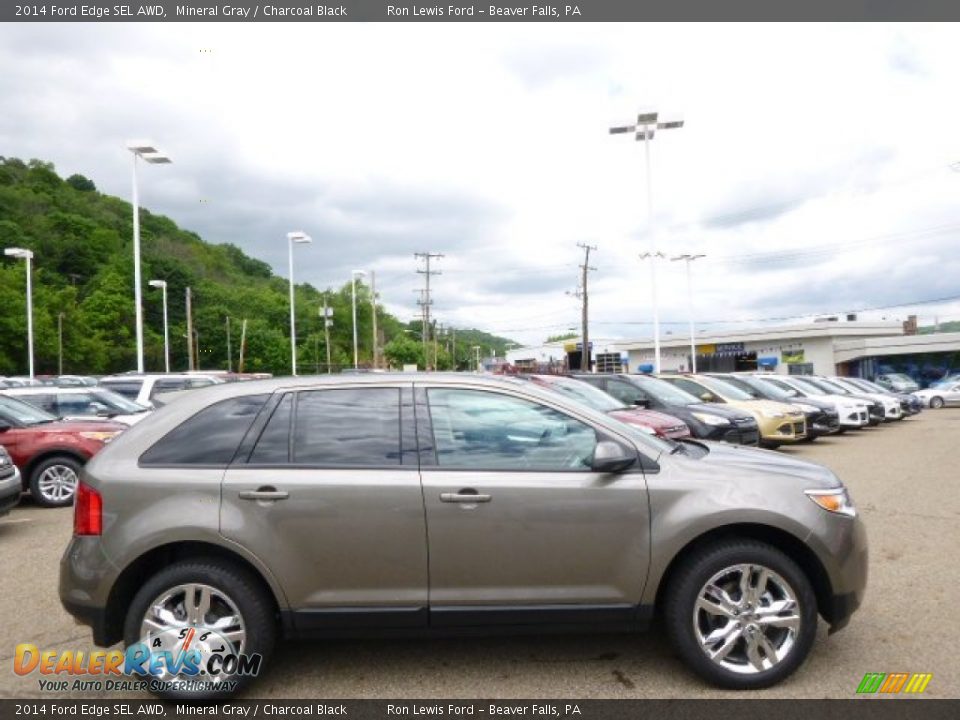2014 Ford Edge SEL AWD Mineral Gray / Charcoal Black Photo #1