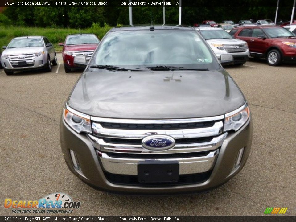 2014 Ford Edge SEL AWD Mineral Gray / Charcoal Black Photo #3