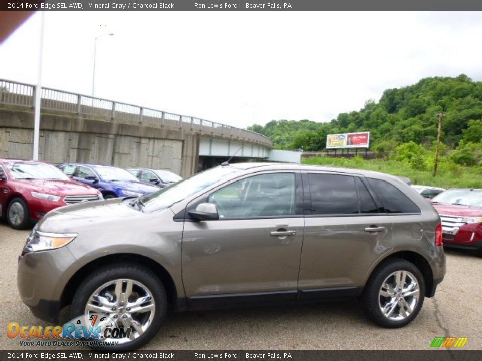 2014 Ford Edge SEL AWD Mineral Gray / Charcoal Black Photo #5