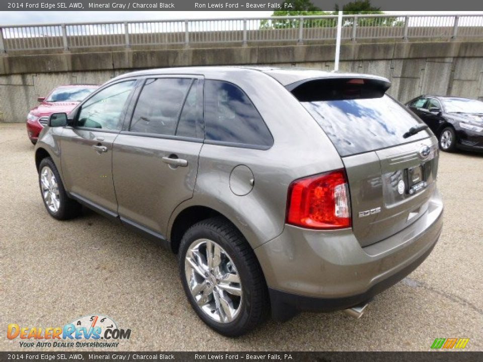 2014 Ford Edge SEL AWD Mineral Gray / Charcoal Black Photo #6