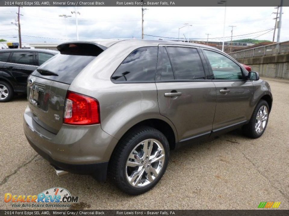 2014 Ford Edge SEL AWD Mineral Gray / Charcoal Black Photo #8