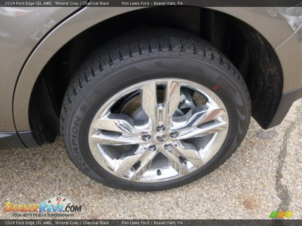 2014 Ford Edge SEL AWD Mineral Gray / Charcoal Black Photo #9