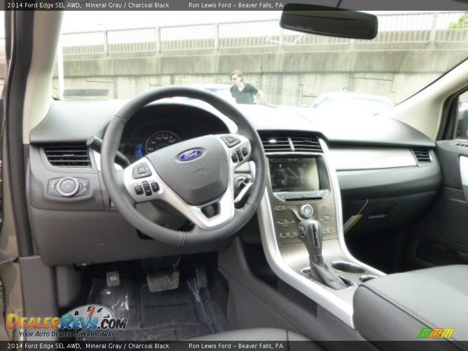 2014 Ford Edge SEL AWD Mineral Gray / Charcoal Black Photo #14