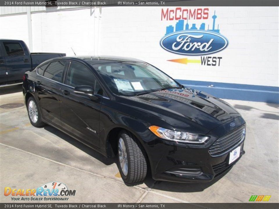 2014 Ford Fusion Hybrid SE Tuxedo Black / Charcoal Black Photo #1