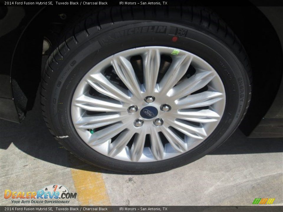 2014 Ford Fusion Hybrid SE Tuxedo Black / Charcoal Black Photo #8