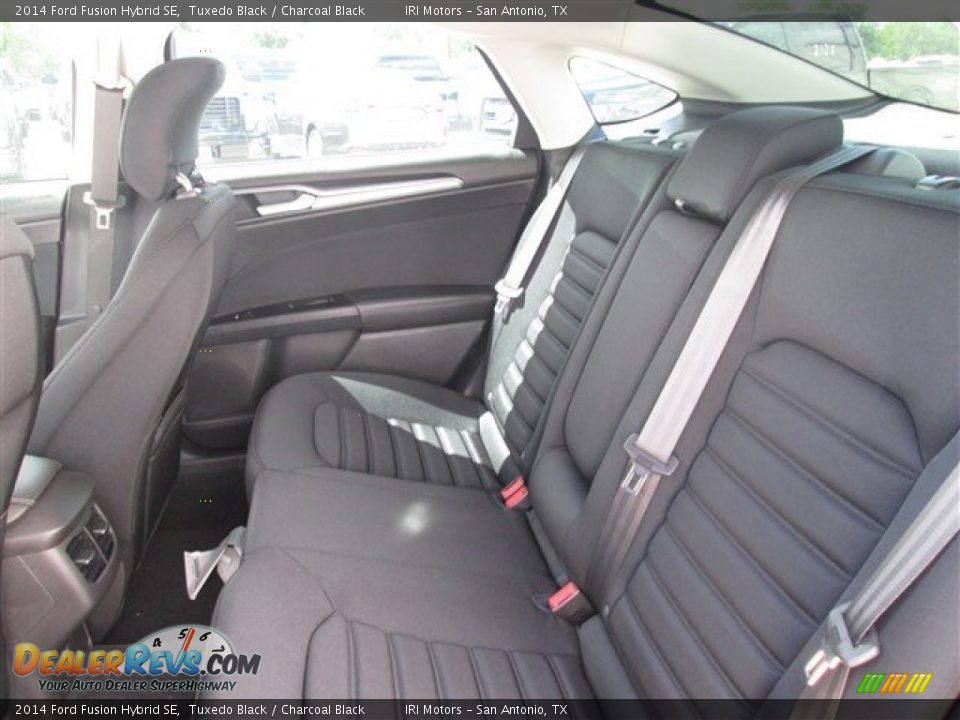 2014 Ford Fusion Hybrid SE Tuxedo Black / Charcoal Black Photo #12