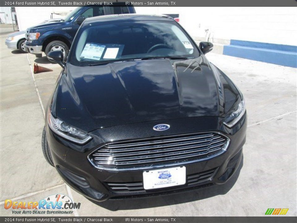 2014 Ford Fusion Hybrid SE Tuxedo Black / Charcoal Black Photo #14
