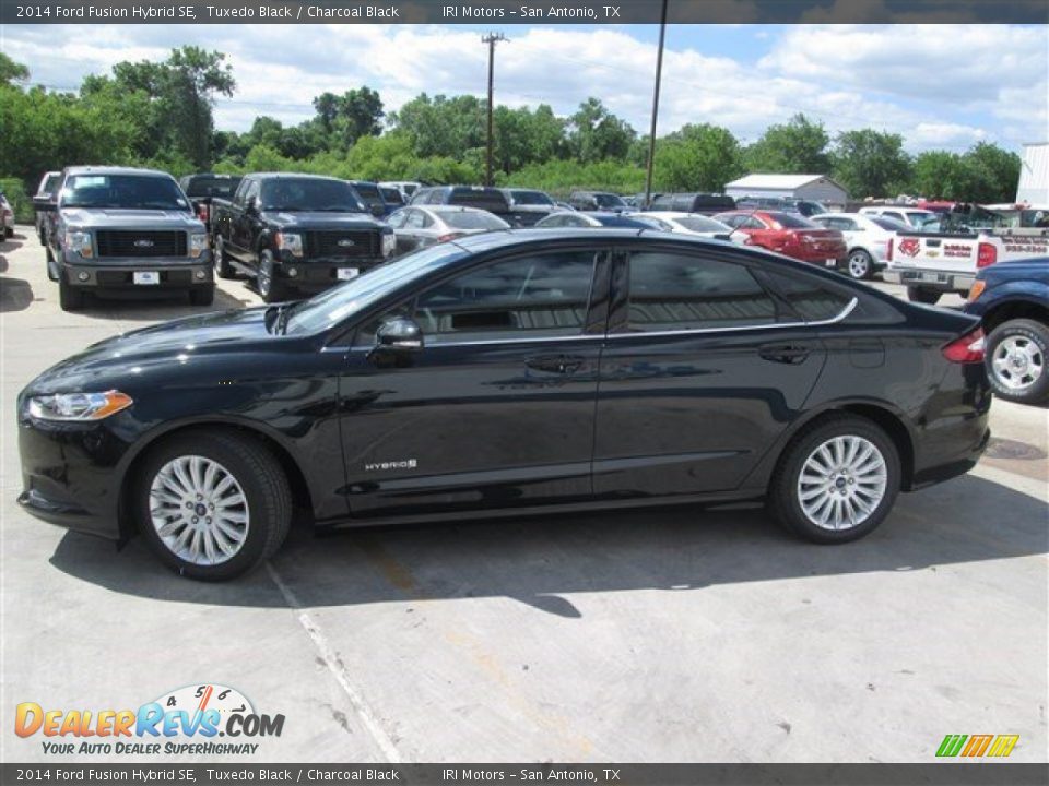 2014 Ford Fusion Hybrid SE Tuxedo Black / Charcoal Black Photo #16