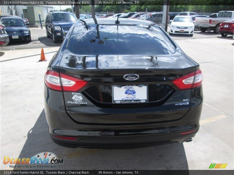 2014 Ford Fusion Hybrid SE Tuxedo Black / Charcoal Black Photo #18