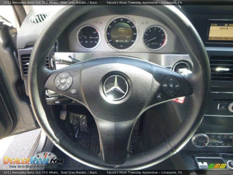 2011 Mercedes-Benz GLK 350 4Matic Steel Grey Metallic / Black Photo #21