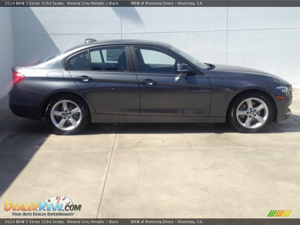 2014 BMW 3 Series 328d Sedan Mineral Grey Metallic / Black Photo #2