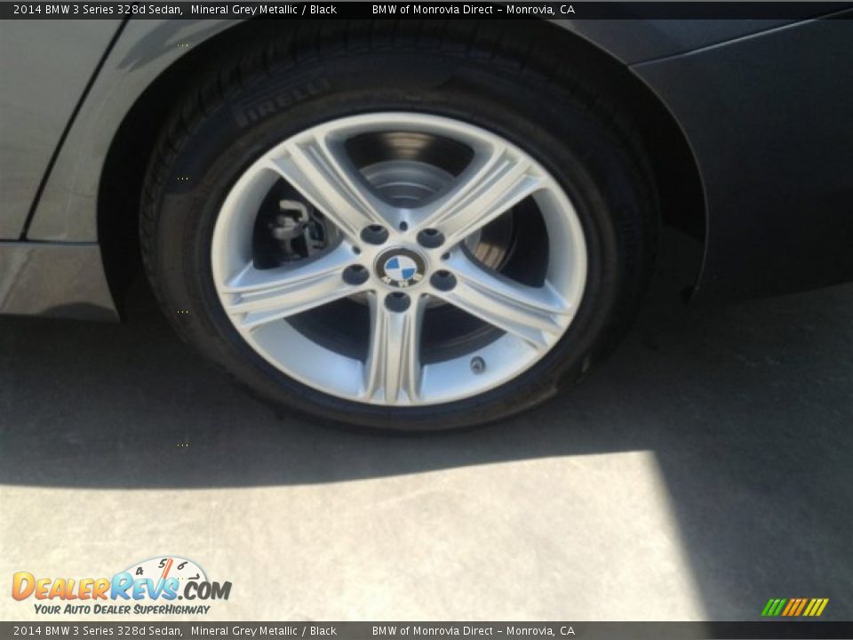 2014 BMW 3 Series 328d Sedan Mineral Grey Metallic / Black Photo #4