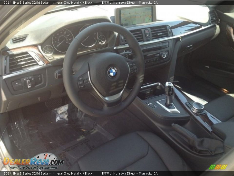 2014 BMW 3 Series 328d Sedan Mineral Grey Metallic / Black Photo #6
