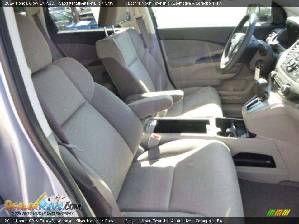 2014 Honda CR-V EX AWD Alabaster Silver Metallic / Gray Photo #10