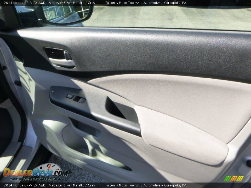 2014 Honda CR-V EX AWD Alabaster Silver Metallic / Gray Photo #12
