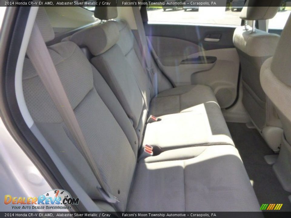 2014 Honda CR-V EX AWD Alabaster Silver Metallic / Gray Photo #13