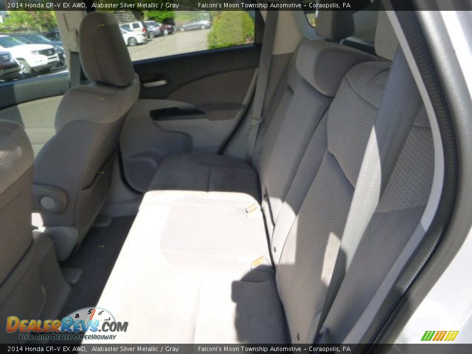 2014 Honda CR-V EX AWD Alabaster Silver Metallic / Gray Photo #16