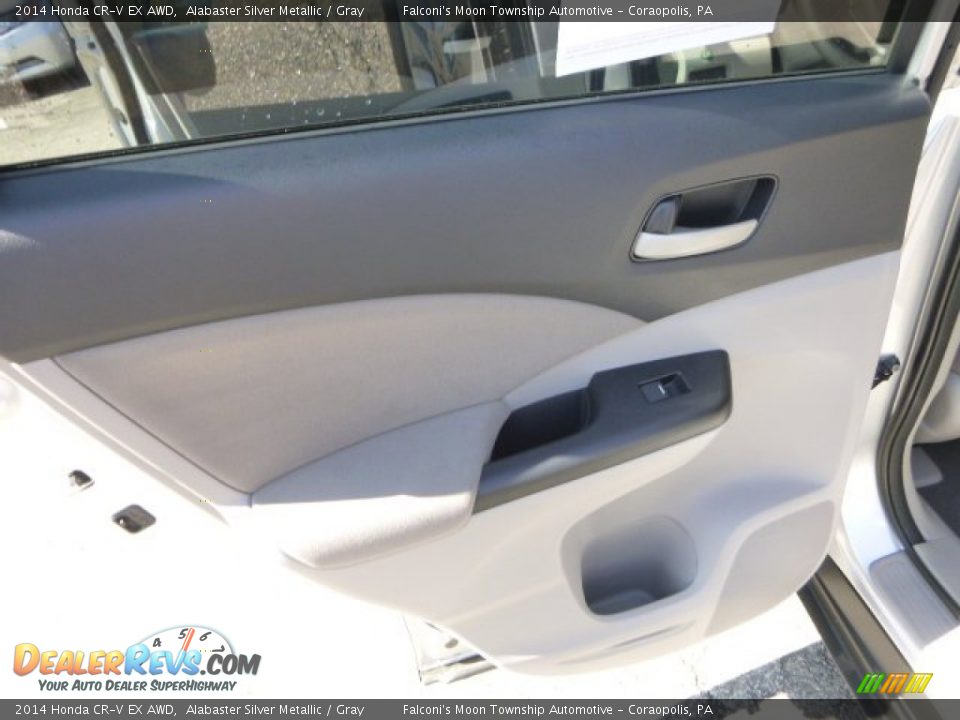 2014 Honda CR-V EX AWD Alabaster Silver Metallic / Gray Photo #18