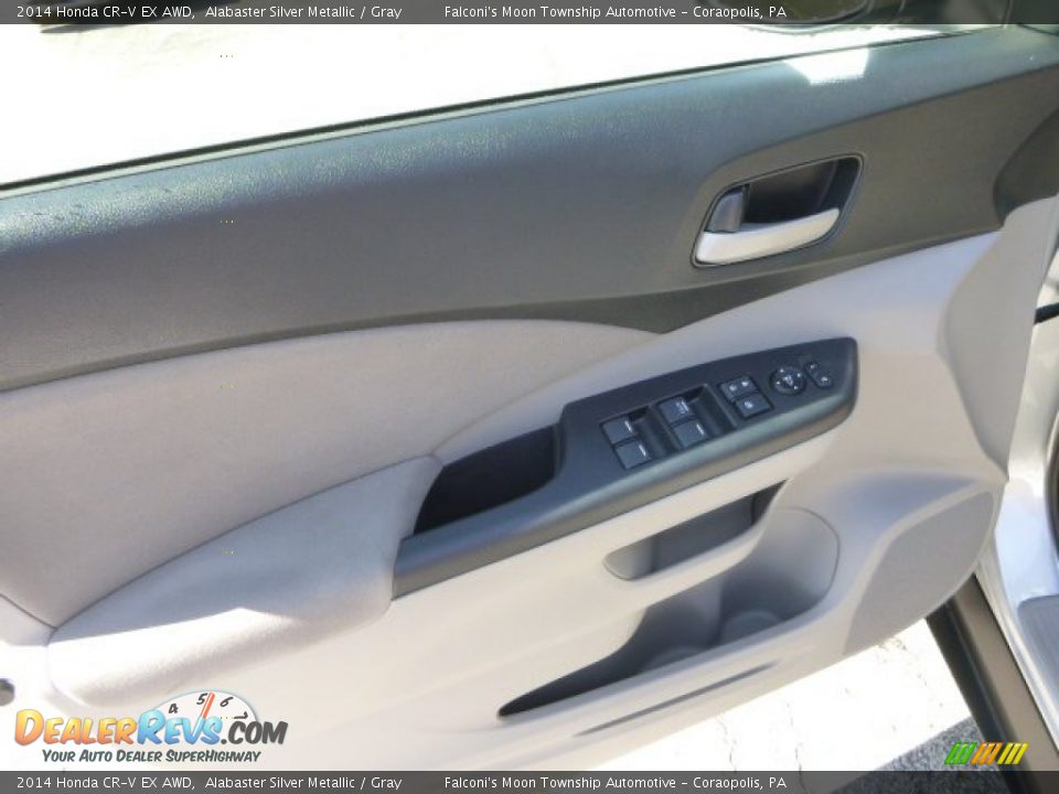 2014 Honda CR-V EX AWD Alabaster Silver Metallic / Gray Photo #19