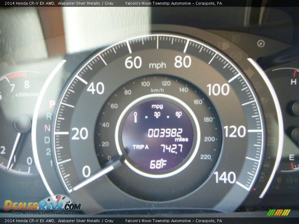 2014 Honda CR-V EX AWD Alabaster Silver Metallic / Gray Photo #24