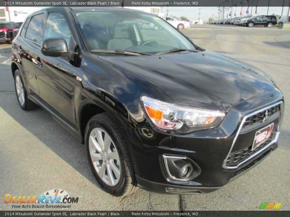 2014 Mitsubishi Outlander Sport SE Labrador Black Pearl / Black Photo #1