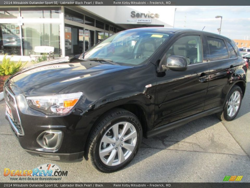 2014 Mitsubishi Outlander Sport SE Labrador Black Pearl / Black Photo #3