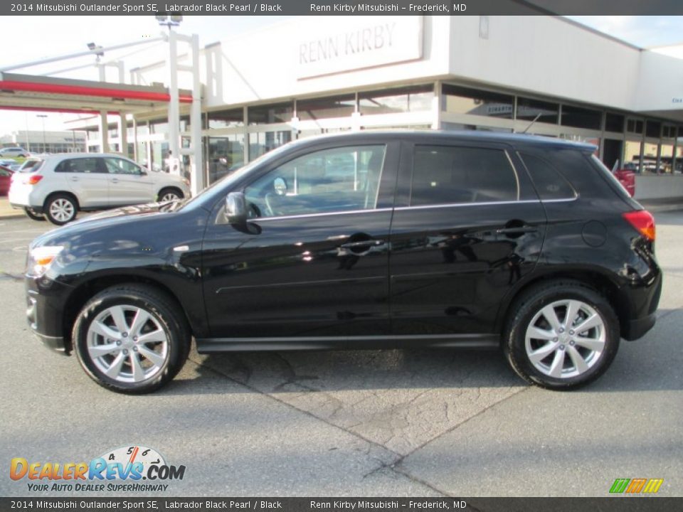 2014 Mitsubishi Outlander Sport SE Labrador Black Pearl / Black Photo #4