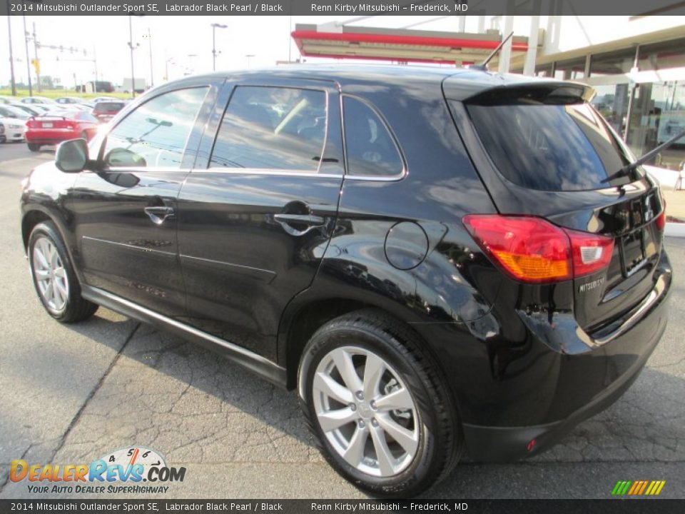 2014 Mitsubishi Outlander Sport SE Labrador Black Pearl / Black Photo #5