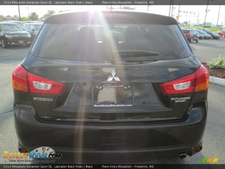 2014 Mitsubishi Outlander Sport SE Labrador Black Pearl / Black Photo #6
