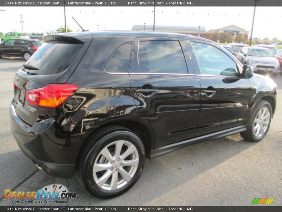 2014 Mitsubishi Outlander Sport SE Labrador Black Pearl / Black Photo #7