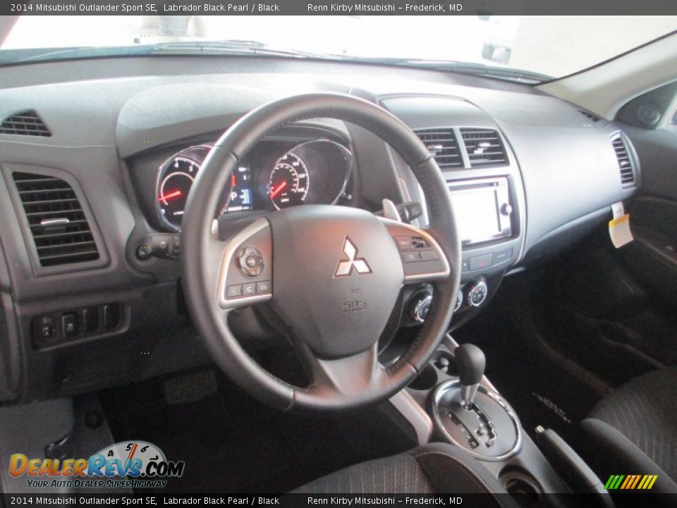 2014 Mitsubishi Outlander Sport SE Labrador Black Pearl / Black Photo #11