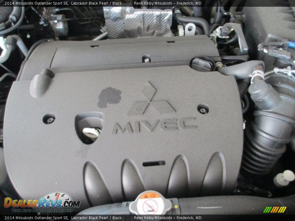 2014 Mitsubishi Outlander Sport SE Labrador Black Pearl / Black Photo #31