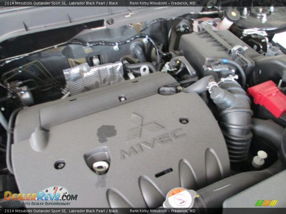 2014 Mitsubishi Outlander Sport SE Labrador Black Pearl / Black Photo #32