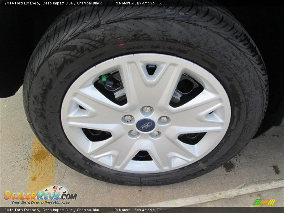2014 Ford Escape S Deep Impact Blue / Charcoal Black Photo #8