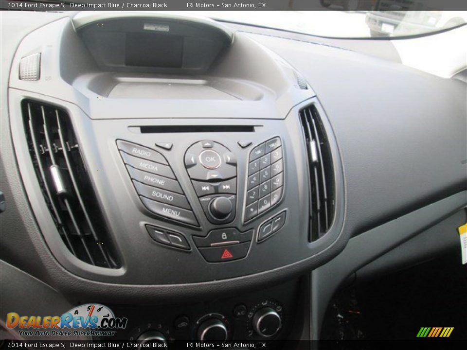 2014 Ford Escape S Deep Impact Blue / Charcoal Black Photo #11