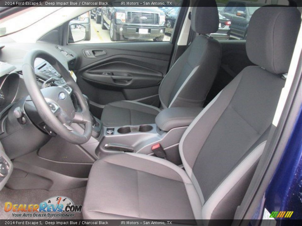 2014 Ford Escape S Deep Impact Blue / Charcoal Black Photo #12