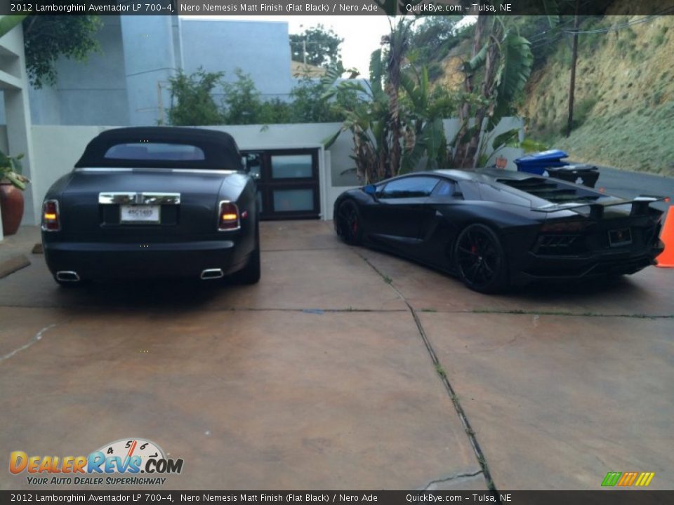 2012 Lamborghini Aventador LP 700-4 Nero Nemesis Matt Finish (Flat Black) / Nero Ade Photo #15