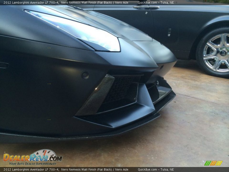 2012 Lamborghini Aventador LP 700-4 Nero Nemesis Matt Finish (Flat Black) / Nero Ade Photo #16