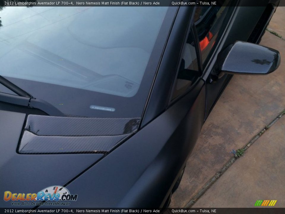 2012 Lamborghini Aventador LP 700-4 Nero Nemesis Matt Finish (Flat Black) / Nero Ade Photo #18