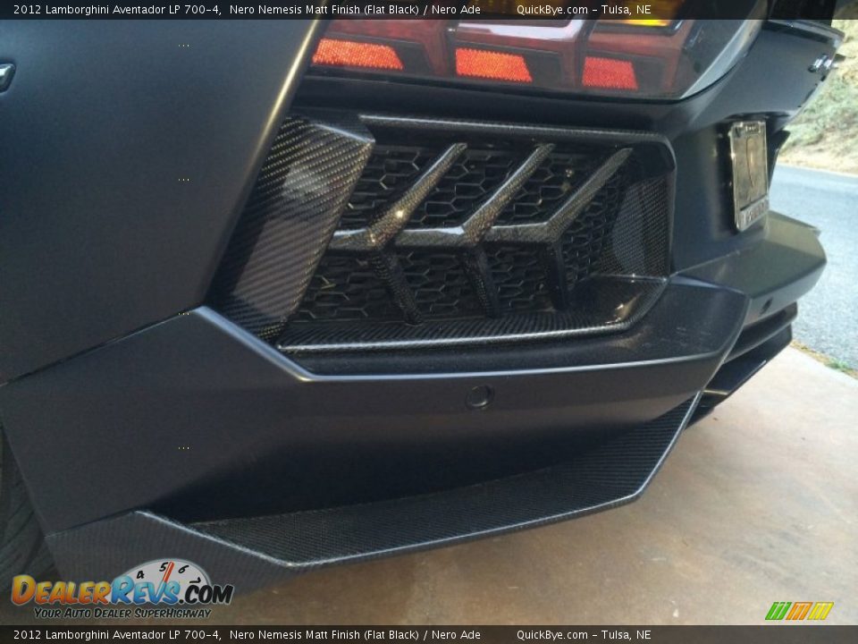 2012 Lamborghini Aventador LP 700-4 Nero Nemesis Matt Finish (Flat Black) / Nero Ade Photo #20