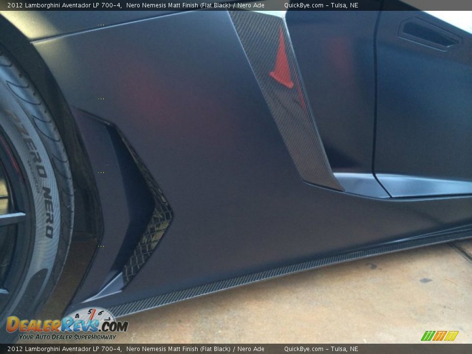 2012 Lamborghini Aventador LP 700-4 Nero Nemesis Matt Finish (Flat Black) / Nero Ade Photo #22