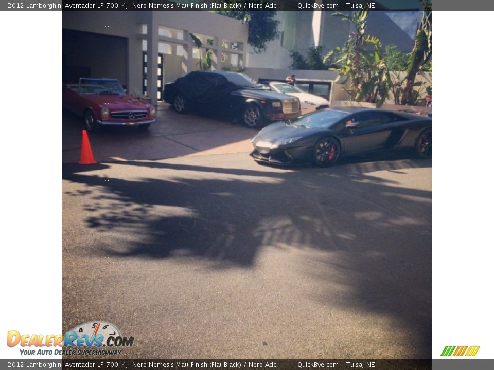 2012 Lamborghini Aventador LP 700-4 Nero Nemesis Matt Finish (Flat Black) / Nero Ade Photo #23