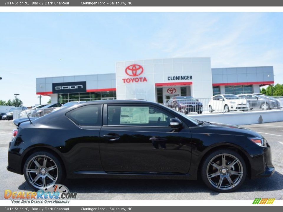 2014 Scion tC Black / Dark Charcoal Photo #2