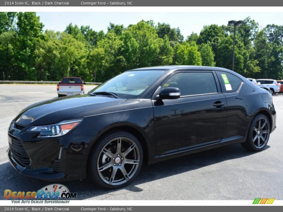 2014 Scion tC Black / Dark Charcoal Photo #3