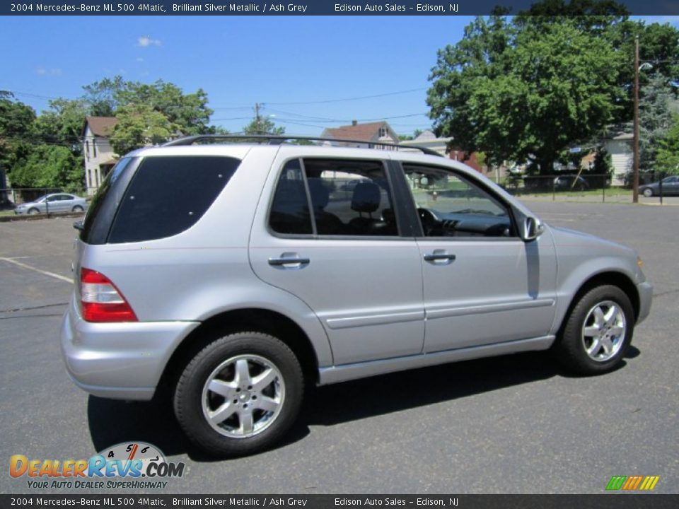 2004 Mercedes-Benz ML 500 4Matic Brilliant Silver Metallic / Ash Grey Photo #8