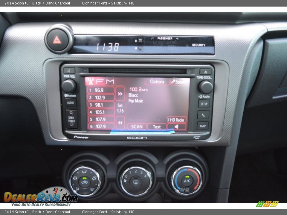 2014 Scion tC Black / Dark Charcoal Photo #12