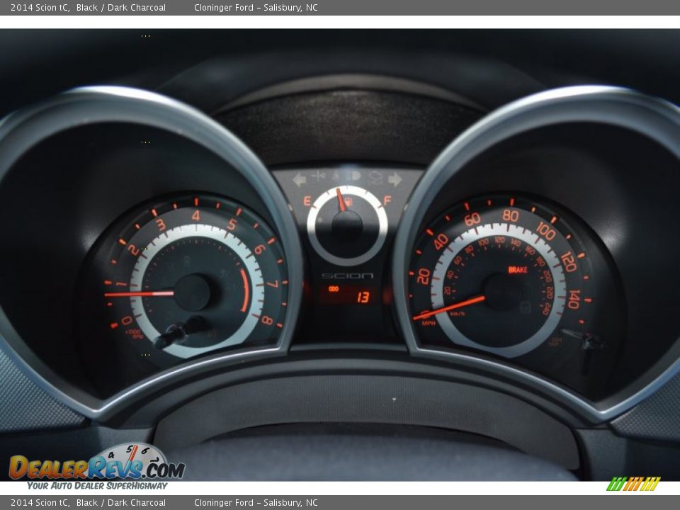 2014 Scion tC Black / Dark Charcoal Photo #18