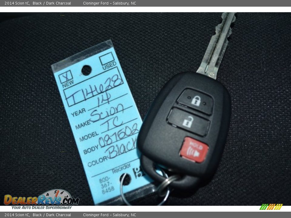 2014 Scion tC Black / Dark Charcoal Photo #20