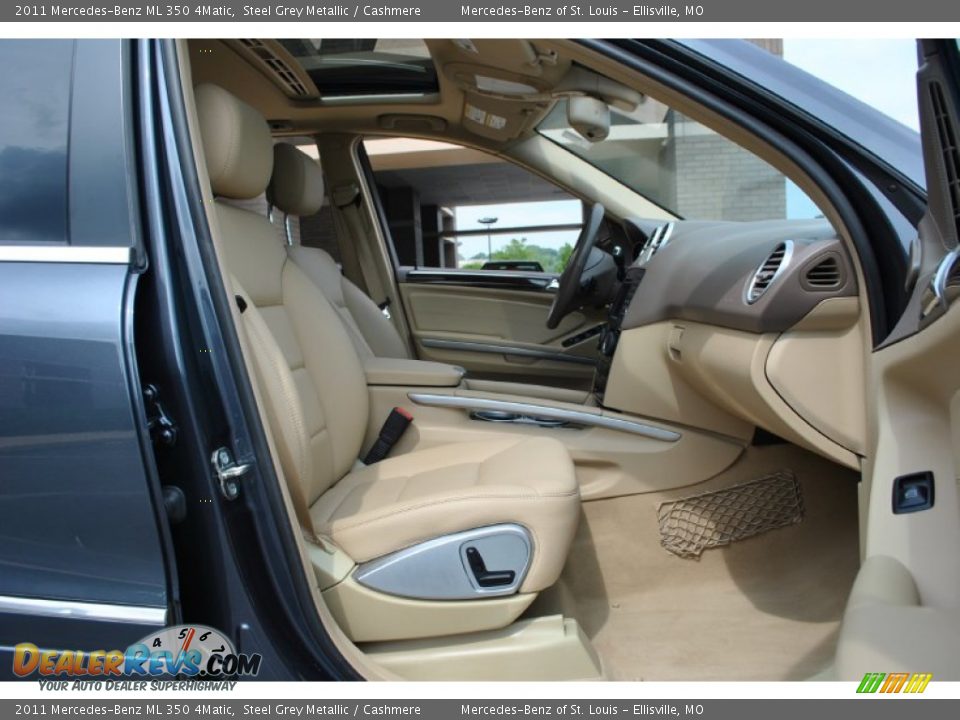 2011 Mercedes-Benz ML 350 4Matic Steel Grey Metallic / Cashmere Photo #4